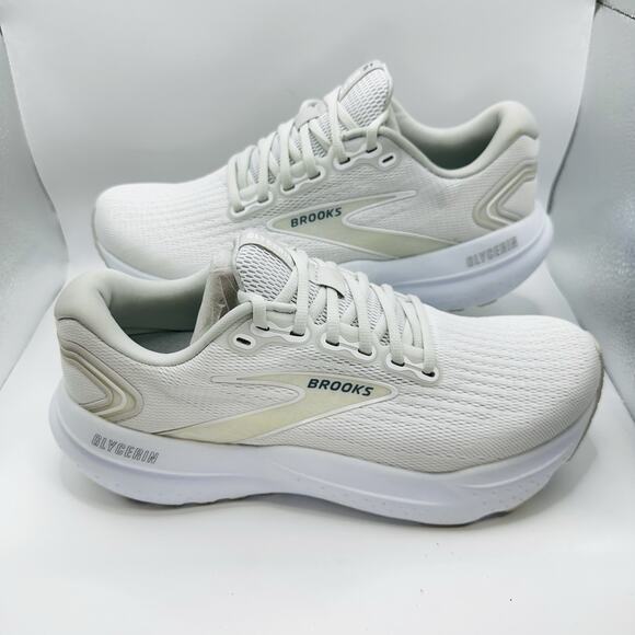 Brooks Glycerin 21 Men’s Size 8.5 Shoes White Running 1104191D151 Sneaker Shoes - Picture 1 of 8